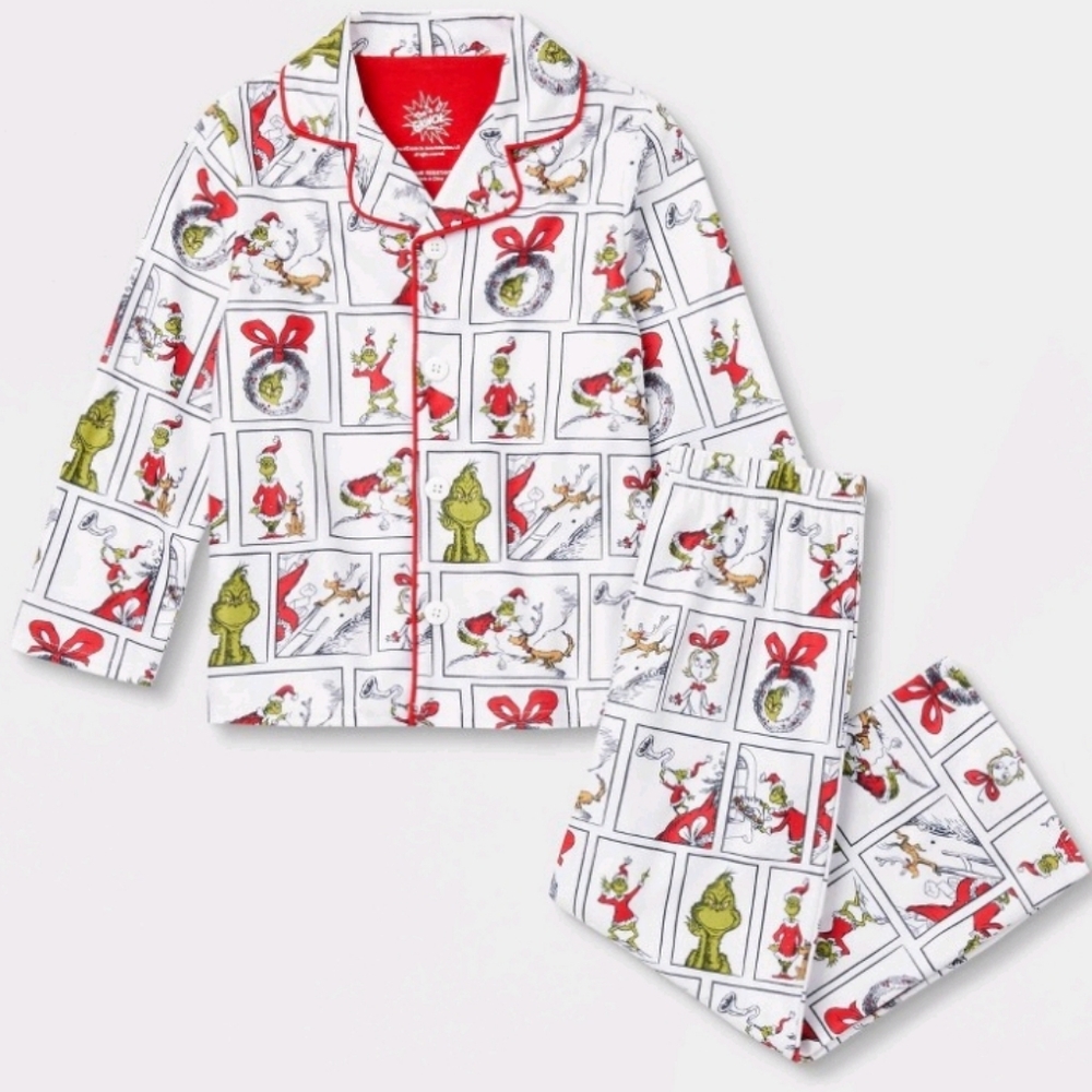 The Grinch family sleep coat pajamas